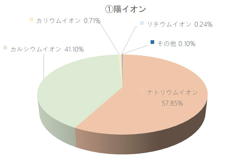 陽イオン構成円グラフ