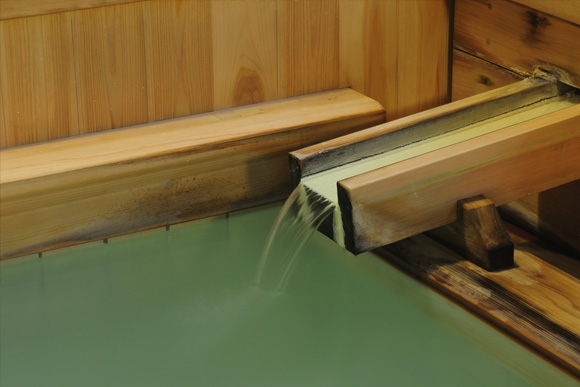 Large Public Bath Benten-no-Yu hot spring outlet